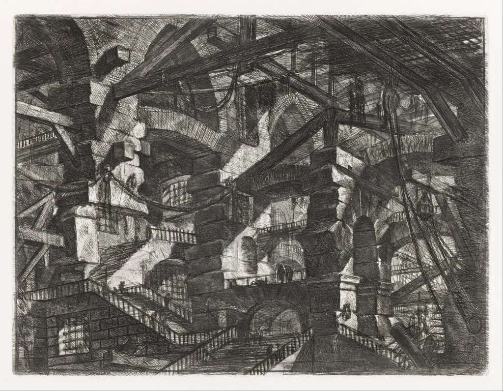 Giovanni Battista Piranesi, Carceri d’invenzione, Radierung XIV